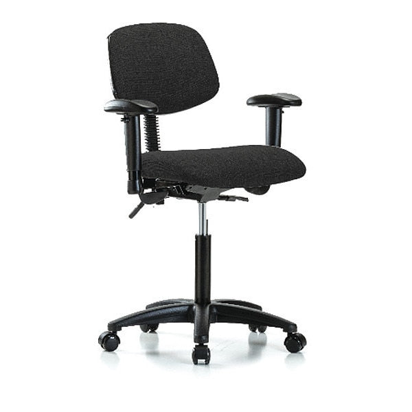 Chair, Fab, Med Bench, Tilt AA Casters, Blk