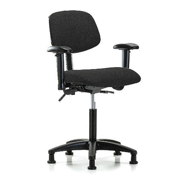 Chair, Fabric, Med Bench, AA Glides, Blk
