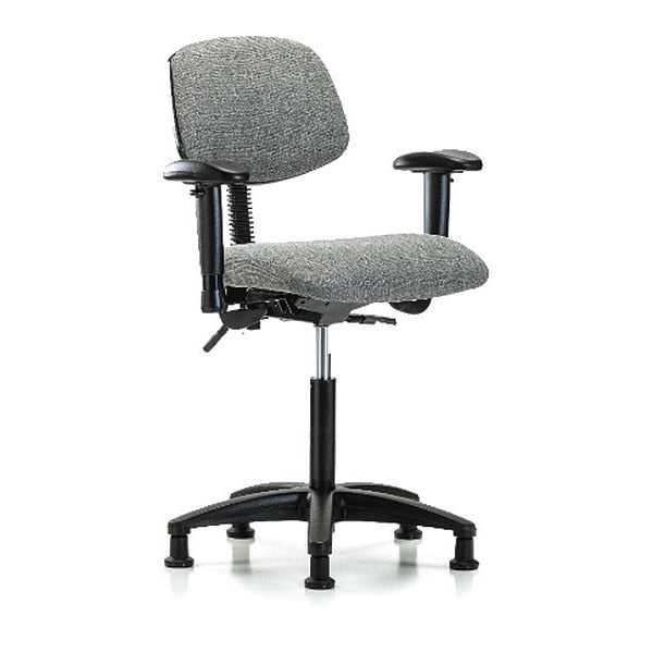 Chair, Fab, Med Bench, Tilt AA Glides, Gry
