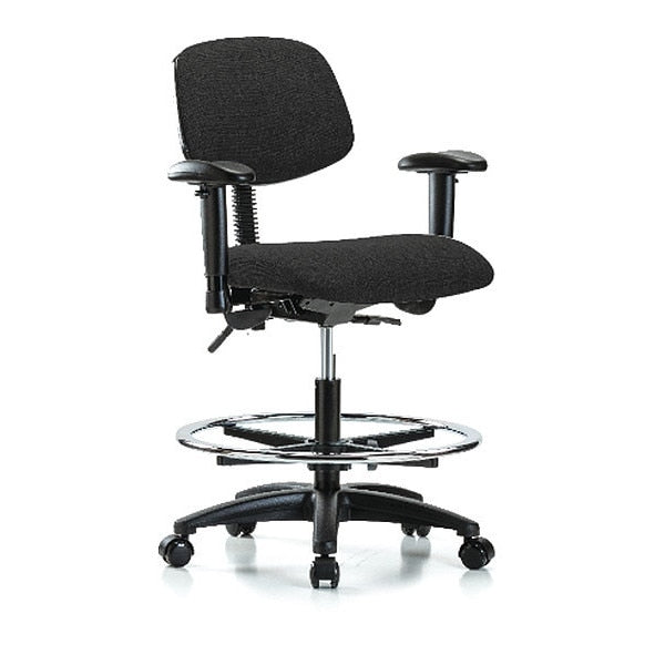 Chair, Fab, Med Bench, Tilt AA CF Cast, Blk, Color: Black