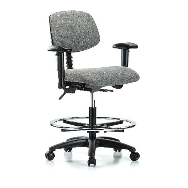 Chair, Fab, Med Bench, Tilt AA CF Cast, Gry, Color: Gray