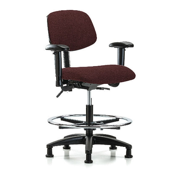 Chair, Fab, Med Bench, Tilt AA CF Glide, Bur, Seat Height Range: 22