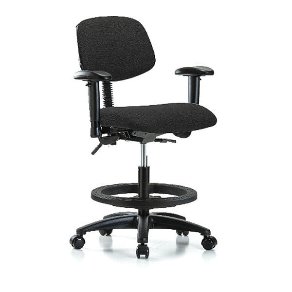 Chair, Fab, Med Bench, Tilt AA BF Cast, Blk