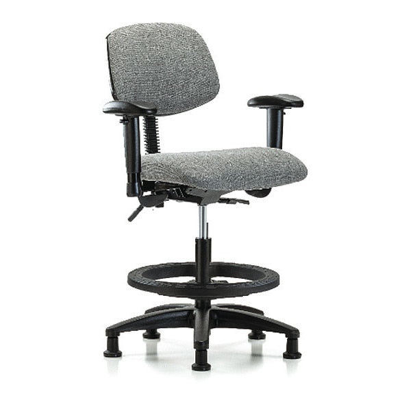 Chair, Fab, Med Bench, Tilt AA BF Glide, Gry