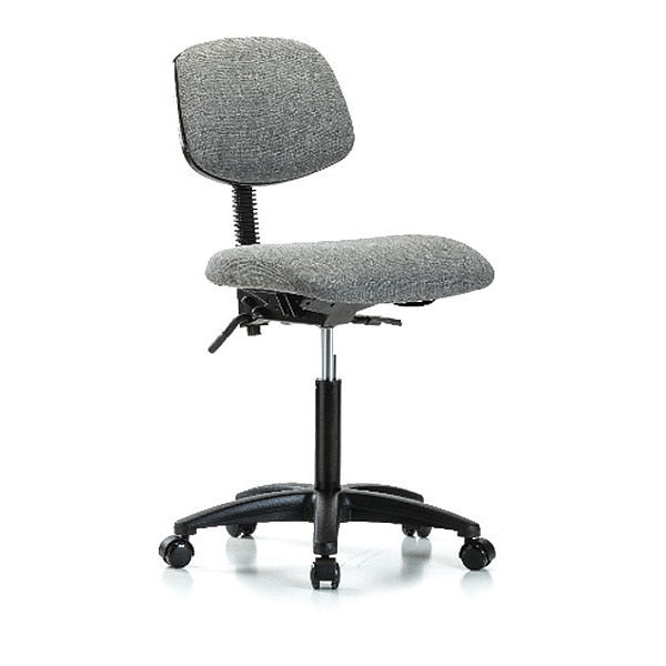 Chair, Fabric, Med Bench, Casters, Gry
