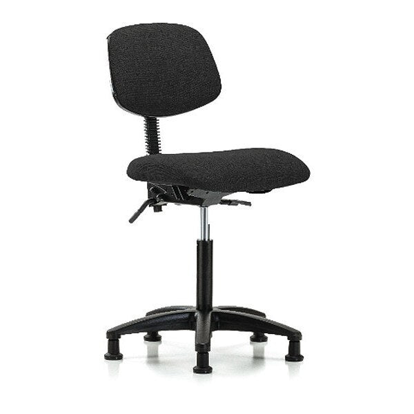 Chair, Fabric, Med Bench, Glides, Blk