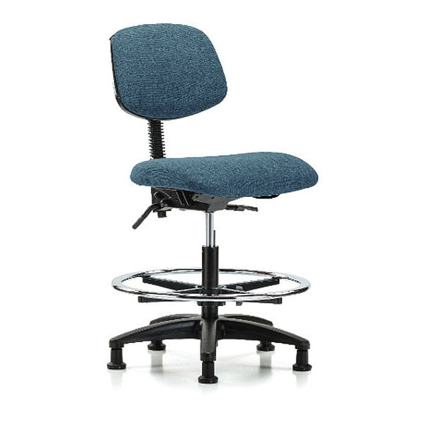 Chair, Fab, Med Bench, Tilt CF Glides, Blu