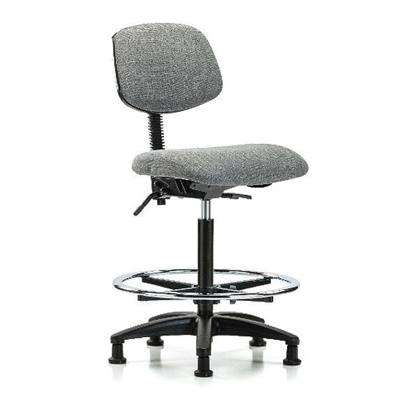Chair, Fabric, Hi Bench, CF Glides, Gry
