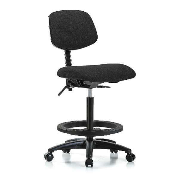 Chair, Fab, Hi Bench, Tilt BF Casters, Blk, Color: Black