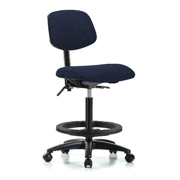 Chair, Fab, Hi Bench, Tilt BF Casters, Nav, Arm Style: No Arms