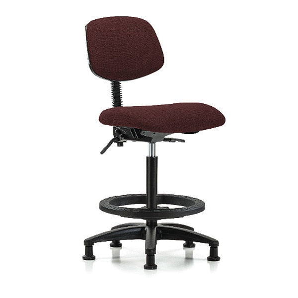 Chair, Fabric, Hi Bench, BF Glides, Bur, Arm Style: No Arms