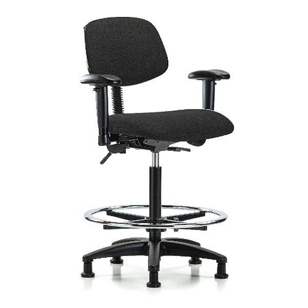 Chair, Fab, Hi Bench, Tilt AA CF Glides, Blk