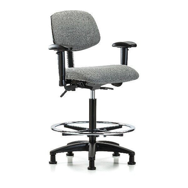 Chair, Fabric, Hi Bench, AA CF Glides, Gry
