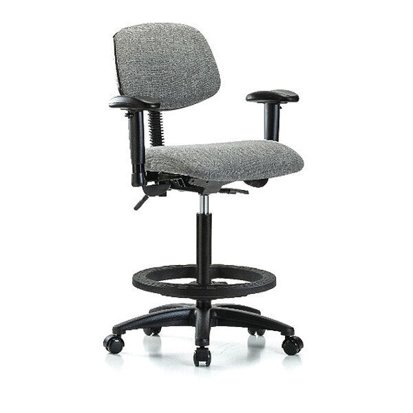 Chair, Fabric, Hi Bench, AA BF Casters, Gry