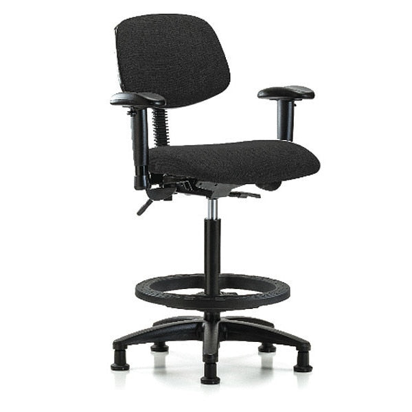 Chair, Fab, Hi Bench, Tilt AA BF Glides, Blk