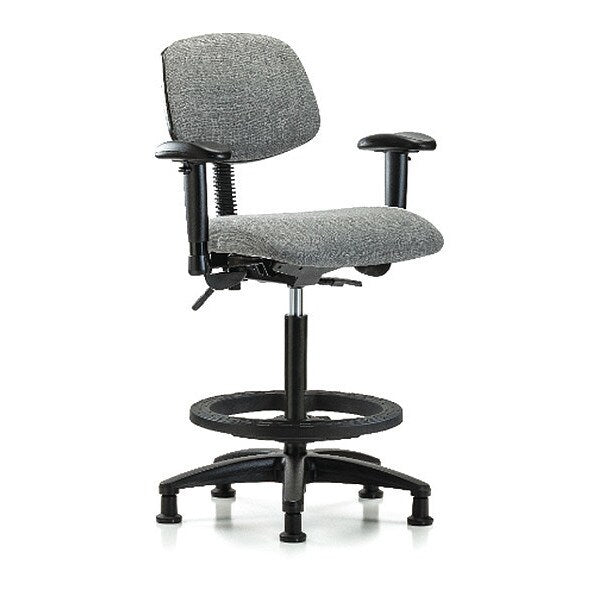 Chair, Fabric, Hi Bench, AA BF Glides, Gry