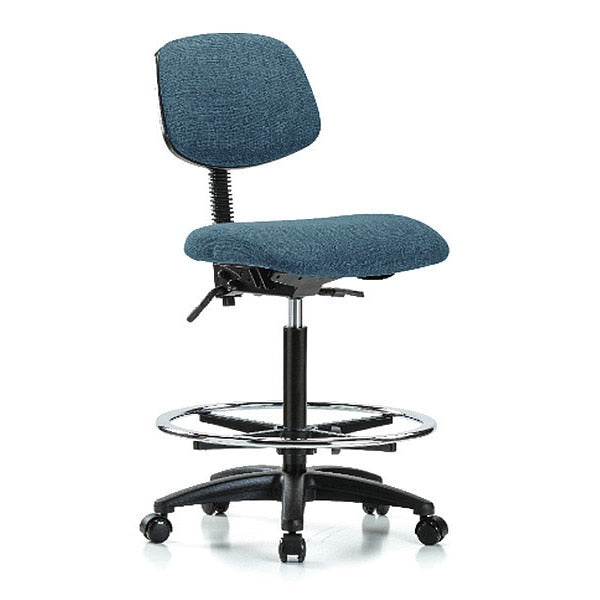 Chair, Fab, Hi Bench, Tilt CF Casters, Blu
