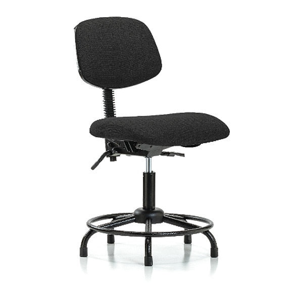 Chair, Fabric, Med Bench, RT Glides, Blk
