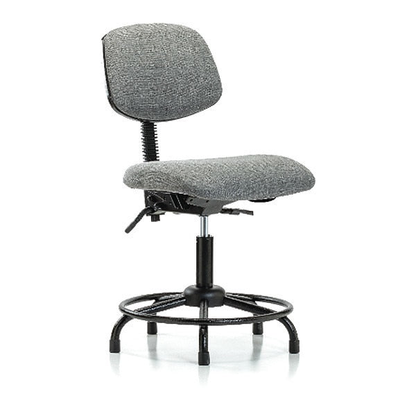 Chair, Fabric, Med Bench, RT Glides, Gry