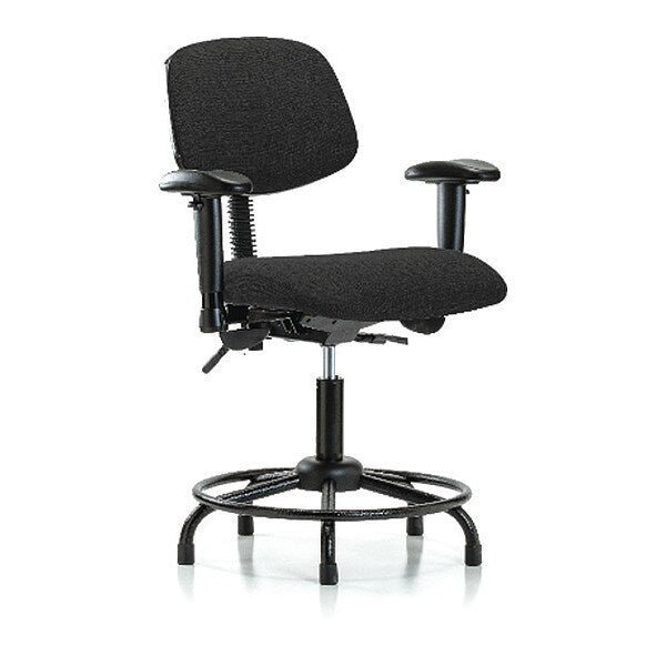 Chair, Fabric, Med Bench, RT AA Glides, Blk