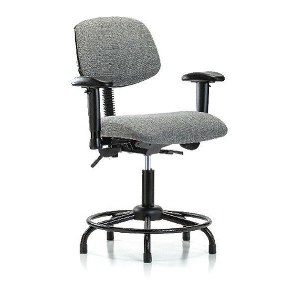 Chair, Fabric, Med Bench, RT AA Glides, Gry