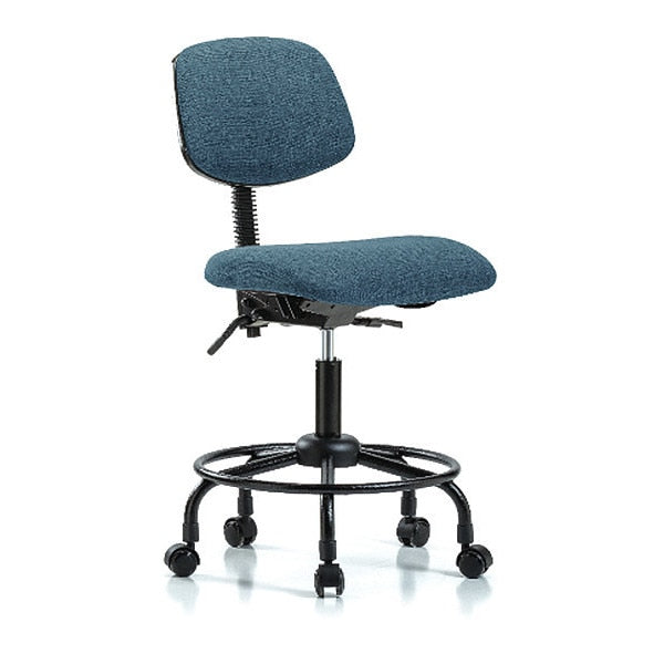 Chair, Fab, Med Bench, RT Tilt Casters, Blu