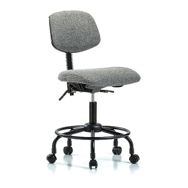 Chair, Fab, Med Bench, RT Tilt Casters, Gry