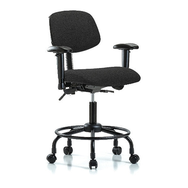 Chair, Fab, Med Bench, RT Tilt AA Cast, Blk, Color: Black