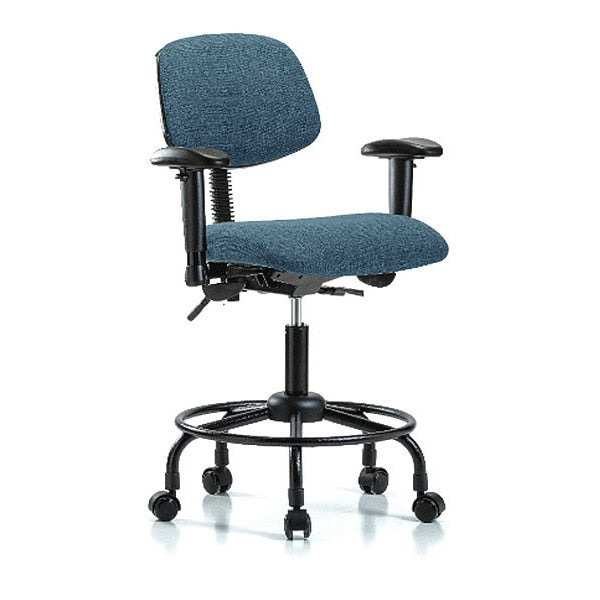 Chair, Fab, Med Bench, RT Tilt AA Cast, Blu, Weight Capacity: 300 lb.