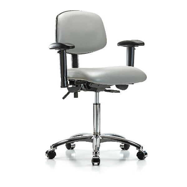 Chair, Vin, Med Bench, Chr Tilt AA Cast, Dov