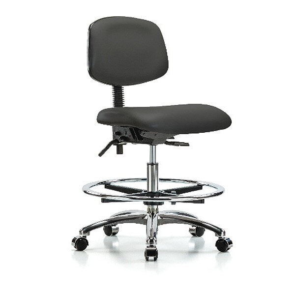 Chair, Vin, Med Bench, Chr Tilt CF Cast, Gry