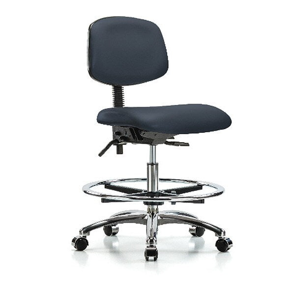 Chair, Vin, Med Bench, Chr Tilt CF Cast, Nav