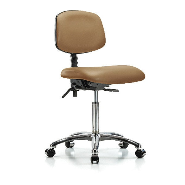 Chair, Vin, Med Bench, Chr Tilt Cast, Taupe