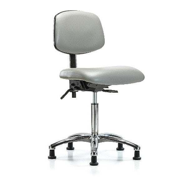 Chair, Vinyl, Med Bench, Chrome Glides, Dov