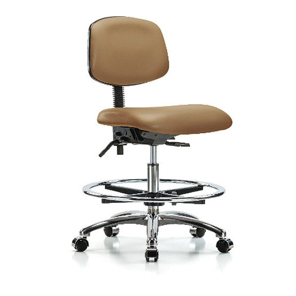 Chair, Vin, Med Bench, Chr CF Casters, Taupe