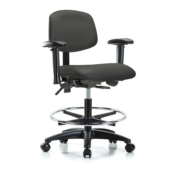 Chair, Vin, Med Bench, Tilt AA CF Cast, Gry