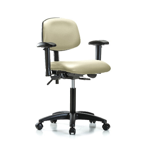 Chair, Vin, Med Bench, Tilt AA Casters, Wht