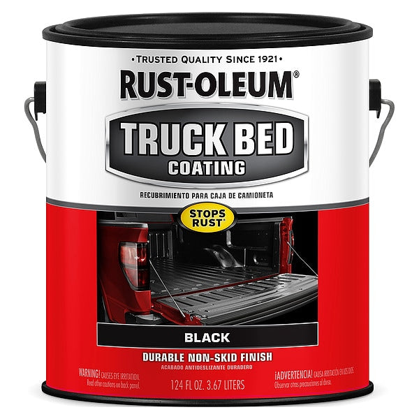 Truck Bed Coating, Black, Water Base, 1 gal