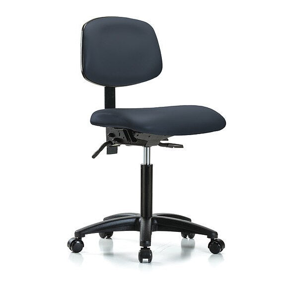 Chair, Vinyl, Med Bench, Tilt Casters, Nav