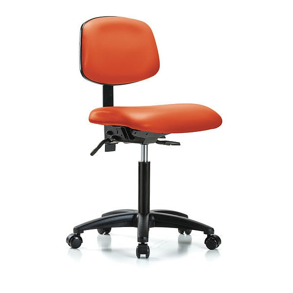 Chair, Vin, Med Bench, Tilt Casters, Orange
