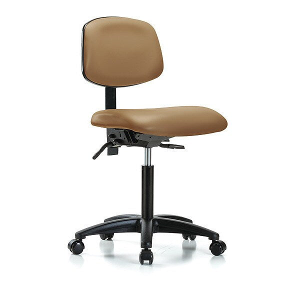 Chair, Vinyl, Med Bench, Tilt Casters, Taupe