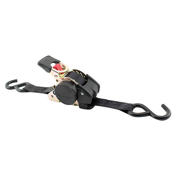 Cargo Strap, Ratchet, 6ft x 1In, 500lb, PK2