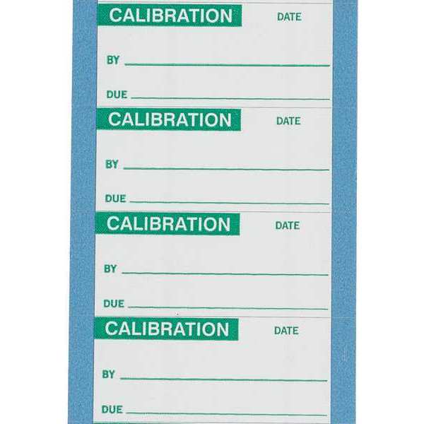 Calibration Labels 1 in H x 2.25 i, PK 25