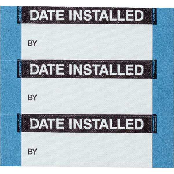 Date Installed Labels 0.625