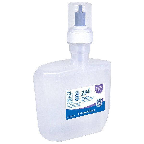 Ultra Moisturizing Foam Hand Sanitizer, 1.2 L Refills for KCP ICON & Scott Pro Automatic Dispensers