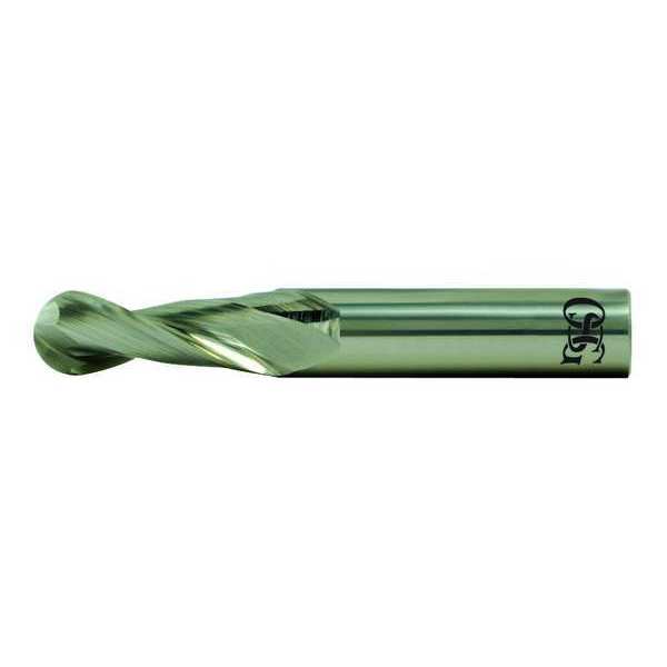 Carbide End Mill, 7/16 in dia, 1 in Cut L