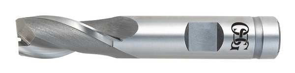 HSS End Mill, 23/32in.dia., 1-5/16in.Cut L