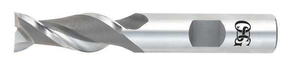 HSS End Mill, 1/2in.dia., 1-1/4in.Cut L
