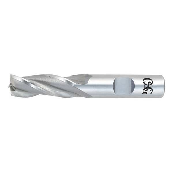 HSS End Mill, 1-1/8in.dia., 2in.Cut L
