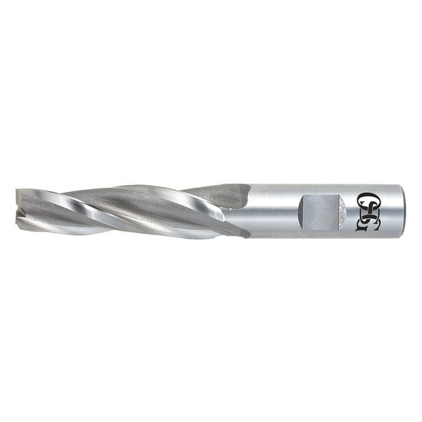 HSS End Mill, 1/2in.dia., 1-1/4in.Cut L